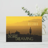 アリゾナへの移動イエローサンセットサグアーロサボスアン 案内状 (スタンド正面)