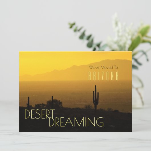 アリゾナへの移動イエローサンセットサグアーロサボスアン 案内状 (スタンド正面)