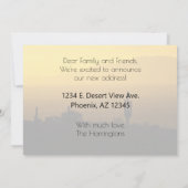 アリゾナへの移動イエローサンセットサグアーロサボスアン 案内状 (裏面)
