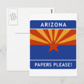 アリゾナへようこそ紙! ポストカード (正面/裏面)