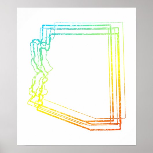 アリゾナぼやけシル ポスター (正面)