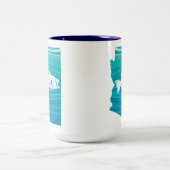 アリゾナウェーブ魚釣り ツートーンマグカップ (中央)