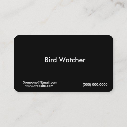 アリゾナウッドペッカー名刺 名刺 (裏面)