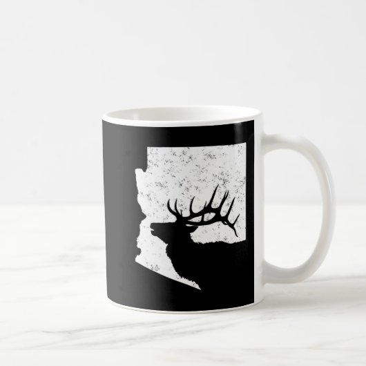 アリゾナエルク狩りブルエルクAZ州 コーヒーマグカップ (右)
