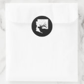 アリゾナエルク狩りブルエルクAZ州 ラウンドシール (バッグ)