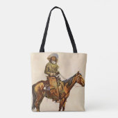 アリゾナカウボーイバイレミントン、ヴィンテージ西部 トートバッグ (裏面)