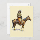 アリゾナカウボーイヴィンテージ1907フレデリックレミントン ポストカード (正面/裏面)