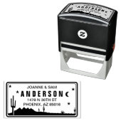 アリゾナカスタムライセンスプレート差出人住所スタンプ セルフインキングスタンプ (インサイチュ)