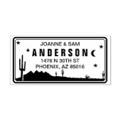 アリゾナカスタムライセンスプレート差出人住所スタンプ セルフインキングスタンプ (デザイン)