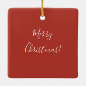 アリゾナカラフルデザートクリスマスフォークアート セラミックオーナメント (裏面)