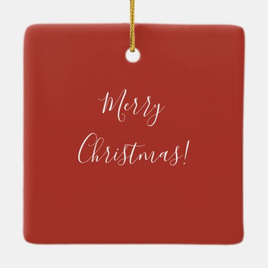 アリゾナカラフルデザートクリスマスフォークアート セラミックオーナメント (裏面)