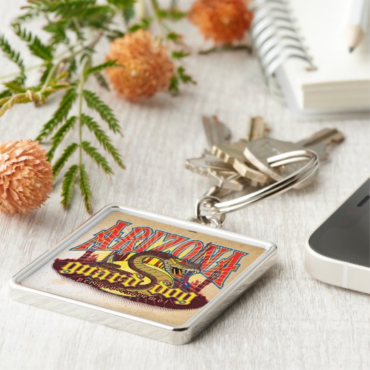 アリゾナガード犬のヘビ キーホルダー (側面)