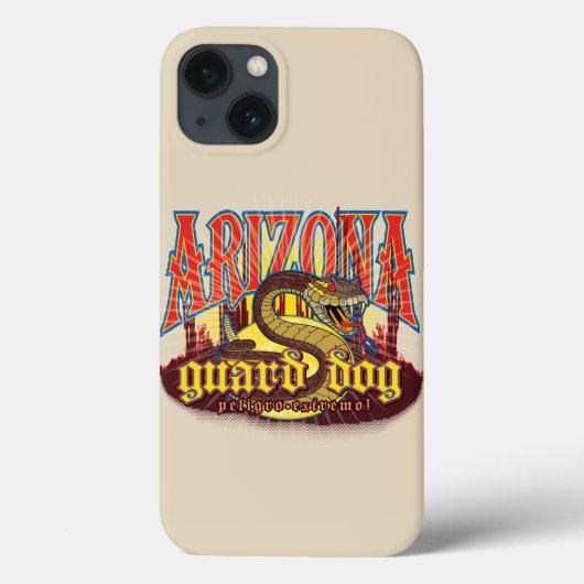 アリゾナガード犬のヘビ Case-Mate iPhoneケース (裏面)
