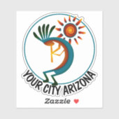 アリゾナココペリとサンカスタム4インチビニールステッカー シール (シート)