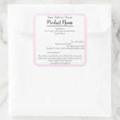 アリゾナコテージフードビジネスピンクベーキングラベル スクエアシール (バッグ)