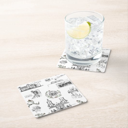 アリゾナコースターのランドマーク スクエアペーパーコースター (インサイチュ)