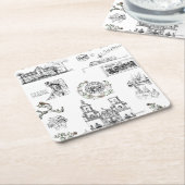 アリゾナコースターのランドマーク スクエアペーパーコースター (アングル)