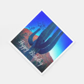 アリゾナサウスウエストハッピーバースデー スタンダードランチョンナプキン (角)