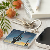 アリゾナサグアーロサボスサウスサンセット キーホルダー (正面右)