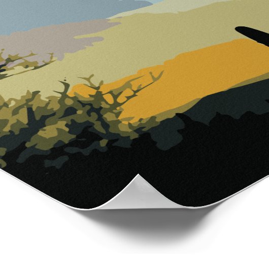 アリゾナサグアーロサボスサウスサンセット ポスター (角)