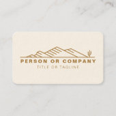 アリゾナサボス造園実在またはエテートモダン 名刺 (正面)