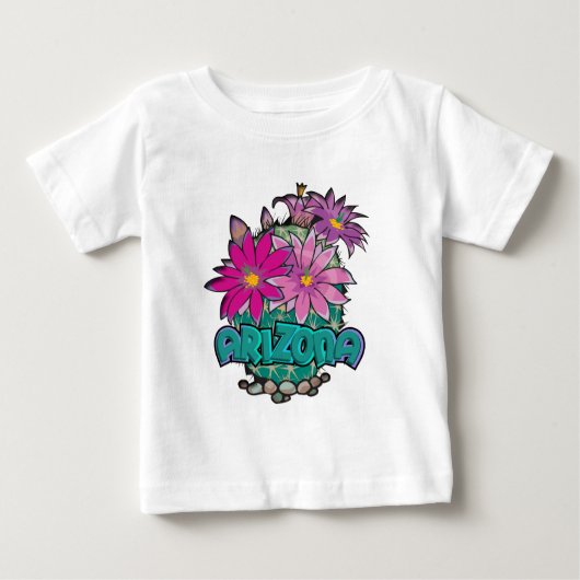 アリゾナサボス開花 ベビーTシャツ (正面)