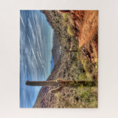 アリゾナサボテン風光明媚 ジグソーパズル (縦)