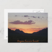 アリゾナサマーサンセット ポストカード (正面/裏面)