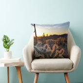 アリゾナサンセットソノラン砂漠とサグアーロサボス クッション (椅子)