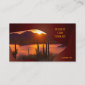 アリゾナサンセットデザート名刺 名刺 (正面)