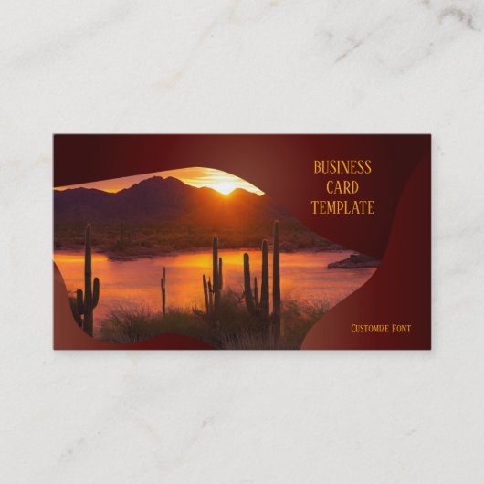 アリゾナサンセットデザート名刺 名刺 (正面)