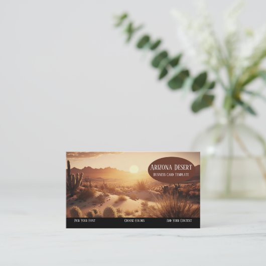 アリゾナサンセットデザート名刺 名刺 (スタンド正面)