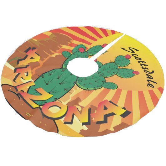 アリゾナサンセットパイクリフトタウン ブラッシュドポリエステルツリースカート (アングル)