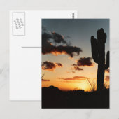 アリゾナサンセット写真 ポストカード (正面/裏面)