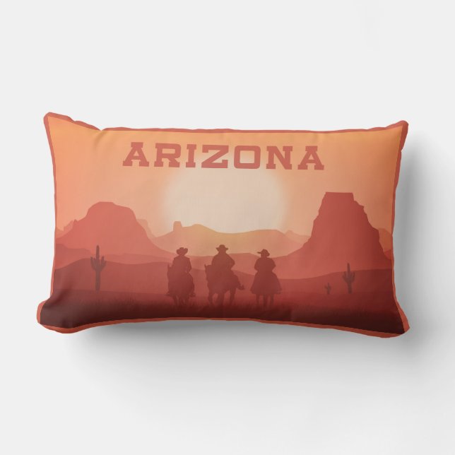 アリゾナサンセット装飾用クッション アウトドアクッション (正面)