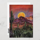 アリゾナサンセット サンキューカード (正面/裏面)