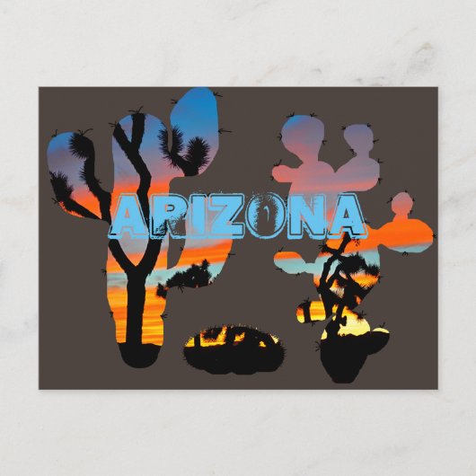 アリゾナサンセット ポストカード (正面)