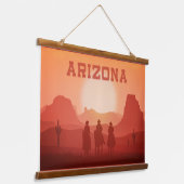 アリゾナサンセット 吊り下げ型タペストリー (傾斜あり)