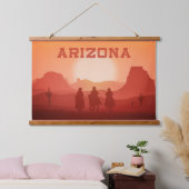 アリゾナサンセット 吊り下げ型タペストリー (寝室)