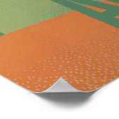 アリゾナサンセット – 砂漠の風景 ポスター (角)