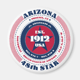 アリゾナサークルタイポグラフィ土産磁石 マグネット
