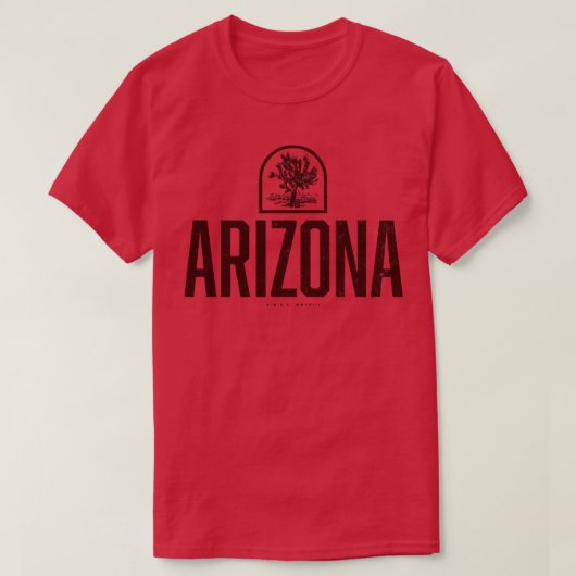 アリゾナジョシュアツリーブラウン Tシャツ (デザイン正面)