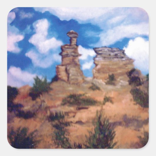 アリゾナステッカー スクエアシール (正面)