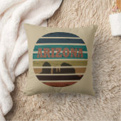 アリゾナセドナランドスケープヴィンテージアズサンセットレトロ クッション (ブランケット)