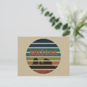 アリゾナセドナランドスケープヴィンテージアズサンセットレトロ シーズンポストカード (スタンド正面)