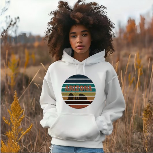 アリゾナセドナランドスケープヴィンテージアズサンセットレトロ パーカ