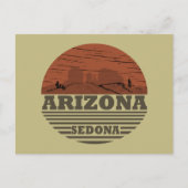 アリゾナセドナランドスケープヴィンテージズレトロ シーズンポストカード (正面)