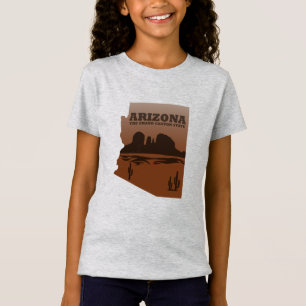 アリゾナセドナランドスケープAZの地図ヴィンテージ Tシャツ