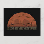 アリゾナセドナ砂漠の夕日のヴィンテージ シーズンポストカード (正面)