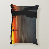 アリゾナソノラン砂漠のスセット アクセントクッション (裏面(縦))